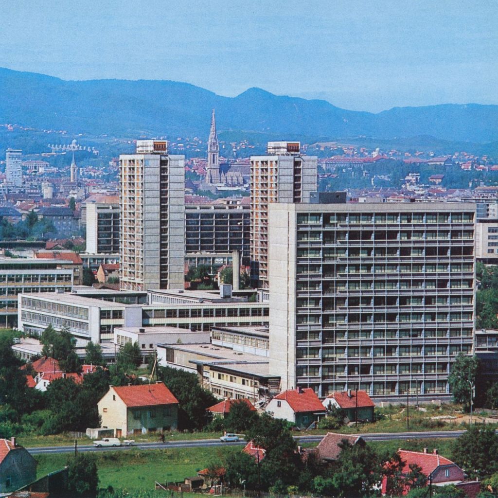 Panorama Zagreba, oko 1970. godine